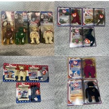 Lot of 12 McDonald's Ty Teanie Beanie Babies Intl Bears Dinosaur Trio New in Box
