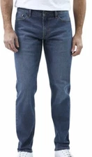 NWT IZOD Mens Stretch Straight Fit Denim Jeans Blue Size 38X34