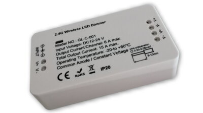 2.4G Wireless LED Dimmer 2-Kanal Anschluß zum Dimmen von LED Strips