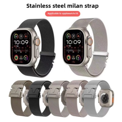 Premium Stainless Steel Milanese Watch Band for Apple Iwatch 38 40 42 44 45  49mm