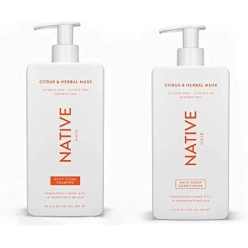 Native Shampoo and Conditioner 16.5 oz Citrus &amp;amp;amp; Herbal Musk