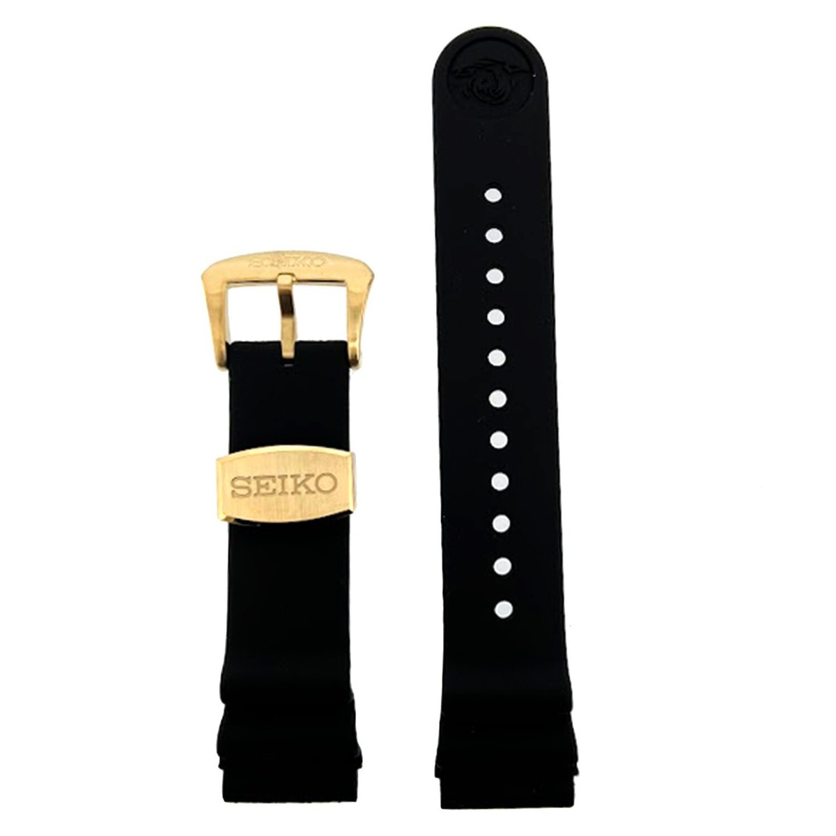 SEIKO PROSPEX SNE498 original rubber black band Gold Color Buckle