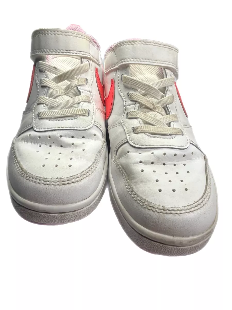 SIZE 2.5Y WHITE ALL DAY PLAY NIKES KIDS YOUTH PINK AND PURPLE