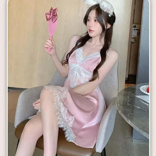 Sexy Mujeres Albornoz Sedoso Satén Batas Vestido de Noche Lencería Prendas para dormir Kimono Vestido - Imagen 11 de 25
