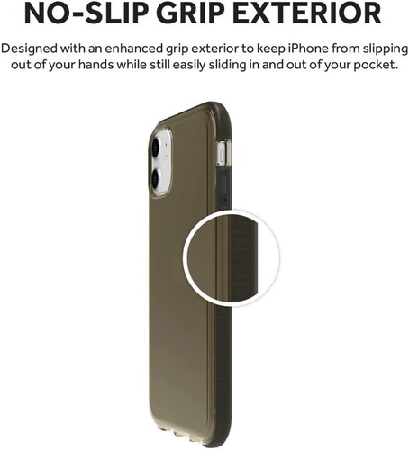 Griffin Survivor Clear Case for iPhone 11 / Pro / Max Black Clear Hard Cover - Picture 3 of 19