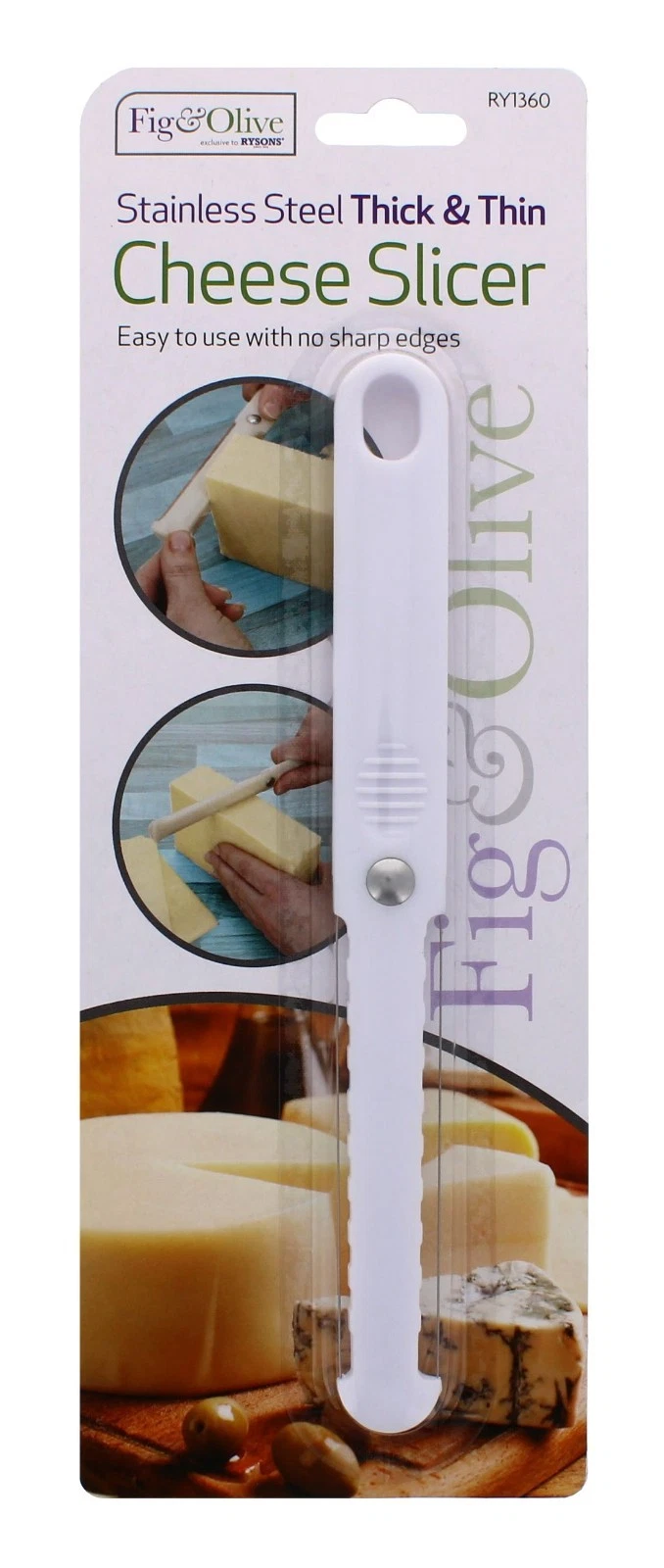 Stainless Steel Cheese Slicer Cutter Adjustable Thick Thin Slices UK