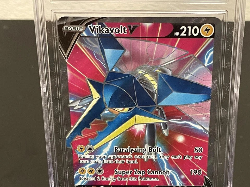 Pokemon 2020 Darkness Ablaze Vikavolt V 180/189 CGC 9 NM Blue Slab with Subs - Image 3 of 4