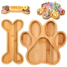 2 Pcs Cute Shaped Serving Tray Charcuterie Board Party Supplies Natural Woode...
