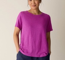 Eileen Fisher Women s PM Petites Pink Linen K...