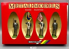 Britains 7306 Metal Diecast Figs. U.S. Army Colour Party 1/32 1986