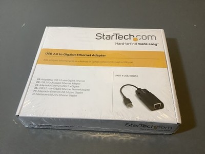 New Sealed StarTech USB 2.0 to Gigabit Ethernet Adapter USB21000S2