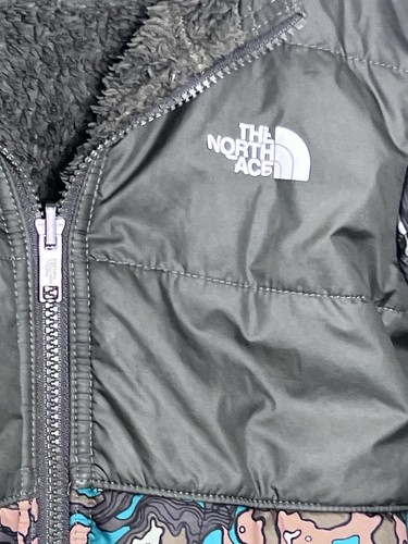 The North Face Toddler TAUPE GREEN TERRAIN Reversible Mount Chimbo Jacket 4T - Picture 2 of 8