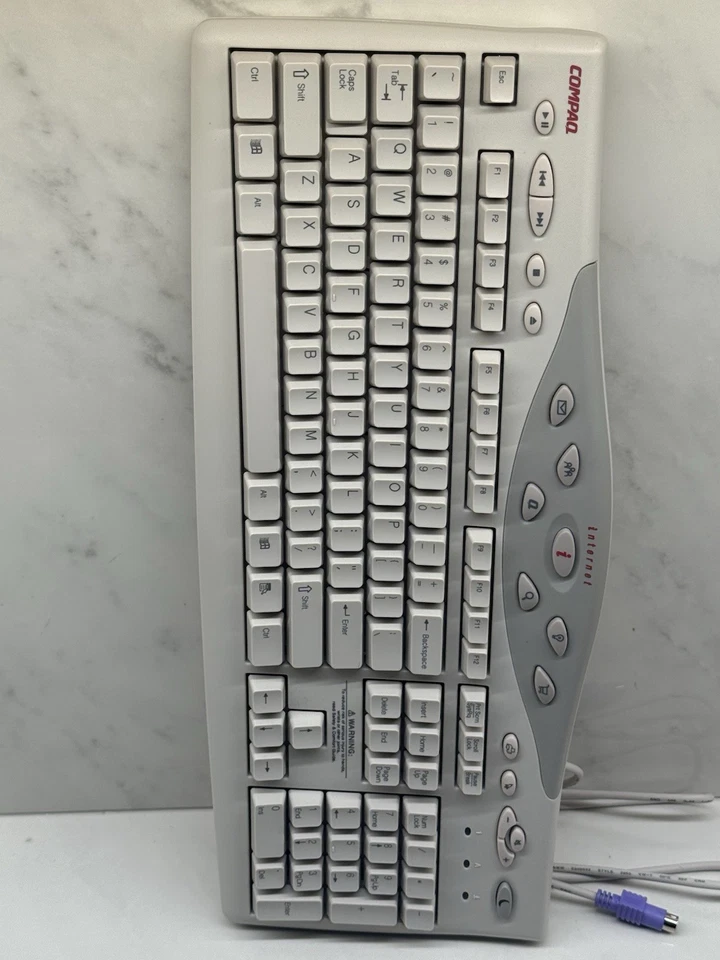 Compaq Multimedia Keyboard Gaming Mechanical Wired PA/2 Model SK-2800 - Image 4 of 4