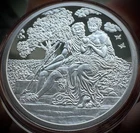 2018 1oz Silver Shield The Lover .999 Silver Proof Round (COA 124/366).  No box!