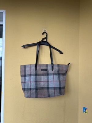 Women's BARBOUR Witford Tartan Tote Bag Wool Classic England