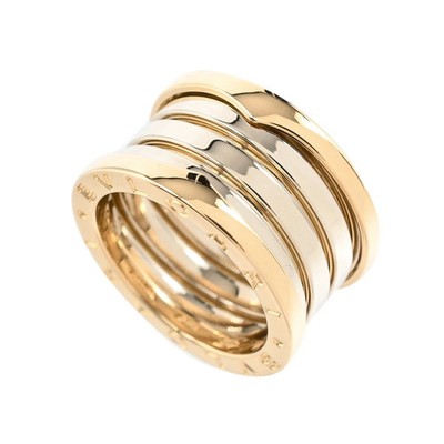 Bvlgari Bzero1 4-Band Ring 18K Yellow Gold WG Size(US) 5 Ginza Exclusive #01927