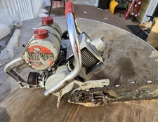 Vtg Strunk Morwood Most-Kut Geardrive  Chainsaw, Fires on a Prime, See Video