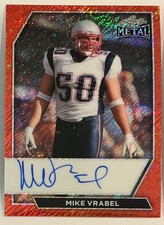 2026 Leaf Metal Mike Vrabel Auto Autograph Shimmer Orange On Card #d 1/6