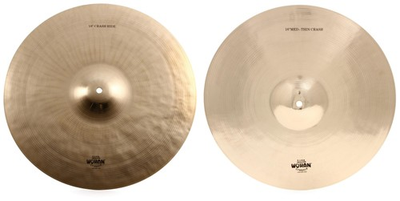 #ad #ad Wuhan 18 inch Western Crash Ride Cymbal Wuhan WUCR16MT Value Bundle $275.72