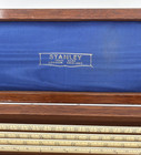 ANTIQUE STANLEY LONDON BOXWOOD RULES DRAFTING ARCHITECT ENGINEER n MAHOGANY CASE — photo 2