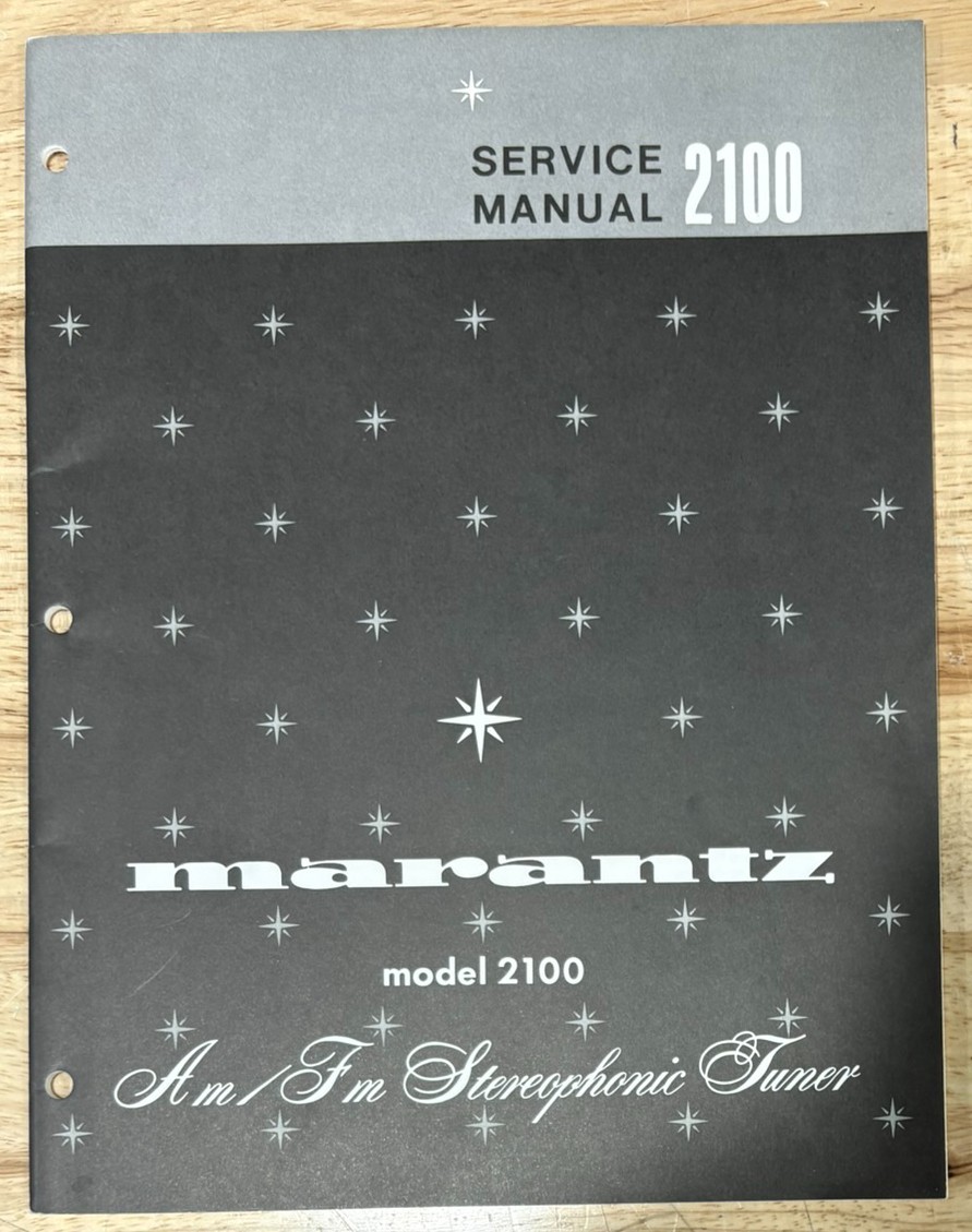 Marantz 2100 Service Manual - NOT A COPY