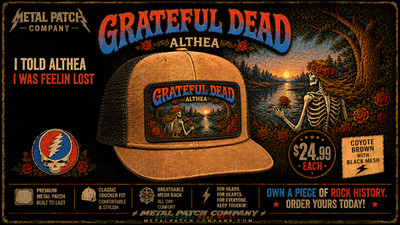 Grateful Dead Hat, Removeable Metal Patch, Snapback