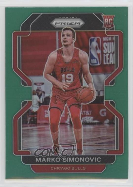 2021-22 Panini Prizm Green Prizm Marko Simonovic #166 0nr3