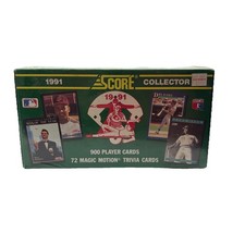 1991 Score MLB Baseball Factory Sealed Complete 972 Card Set Chipper Jones RC