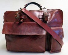 THE BRIDGE Businesstasche LEDERTASCHE Aktentasche SCHULTERTASCHE Rarität 4357