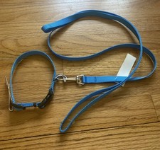 Coastal Small Dog Collar 10-14  And Matching Leash Nwt Set Adjustable