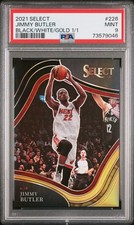 2021 PANINI SELECT BLACK/WHITE/GOLD 1/1 #226 JIMMY BUTLER 1/1 PSA 9