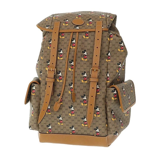 Sac à dos moyen Gucci Disney Collaboration GG Supreme Mickey Mouse bac