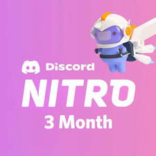 Discord Nitro 3 Month Trial + 2 boost | Fast + Checked BEST PRICE IN THE MARKET