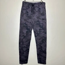 BROKIG BK Mens Camo Jogger Pants Ankle Zip Casual Gym Workout Size Large