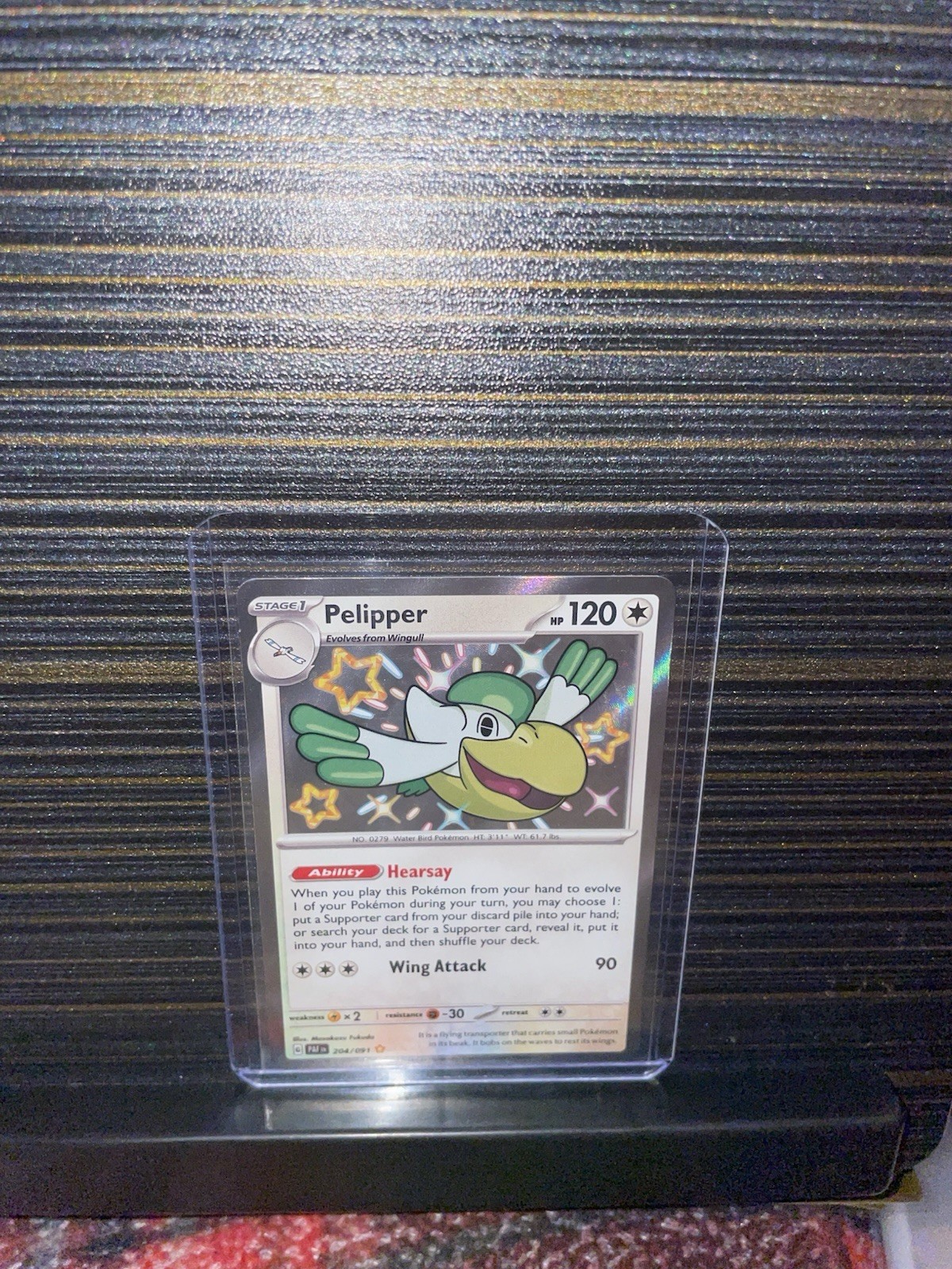Pokemon TCG Pelipper 204/091 | Paldean Fates | NM | Shiny Rare