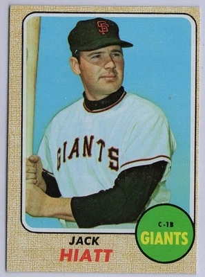 1968 Topps #419 Jack Hiatt in EX Condition Giants - Image 1 of 2