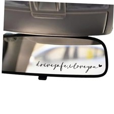 3 x Drive Safe, I Love You Car Decals, Car Drive Safe,I Love You Black
