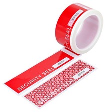 Transfer Tamper Evident Security Tape Proof Packing Red PreCut 55 Yards