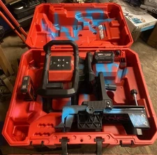 Milwaukee M18 1000 ft. Green Interior Rotary Laser Level Kit 3702-21 3702-20