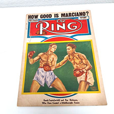 1951 Boxing Magazine w/ Rocky Marciano, Joe Louis & Ray Robinson articles