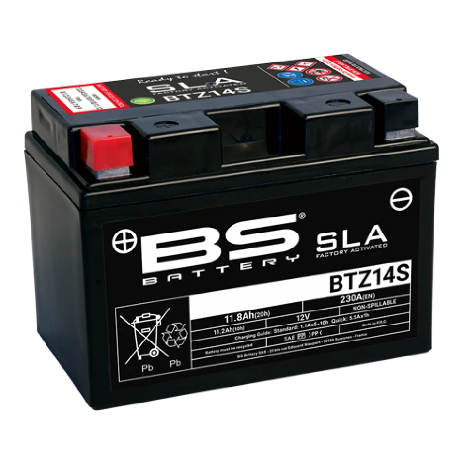 Batterie SLA BS Battery pour Moto Suzuki 1050 V-Strom XT Abs 2020 à 2022 Neuf - Photo 4/4