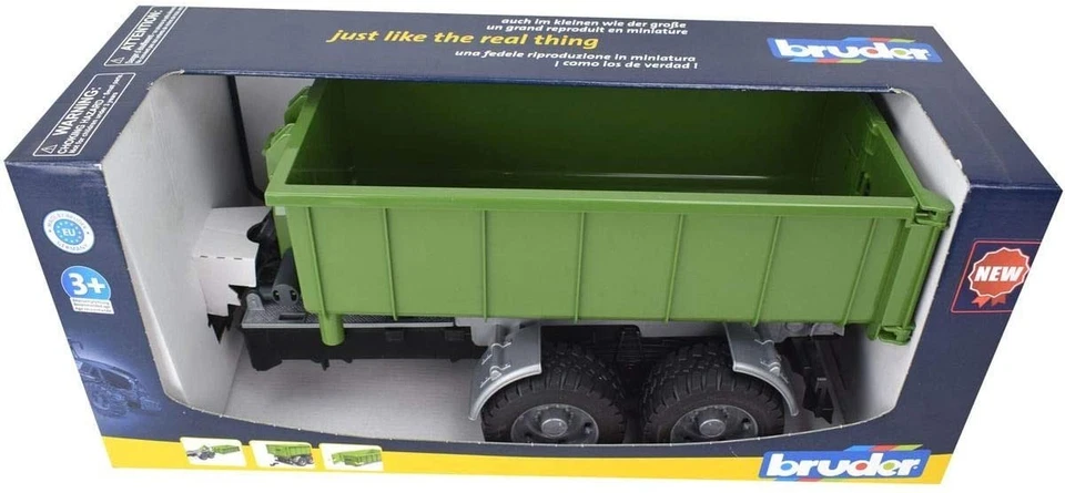 BRUDER 1:16 RIMORCHIO A GANCIO RIBALTABILE ROLL-OFF CONTAINER TRAILER  ART 02035 - Immagine 3 di 3