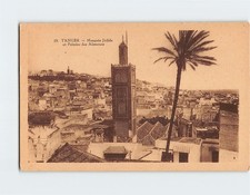 Postcard Mosquée Jédida et Palmier des Aissaouas Tanger Morocco