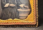 Daguerreotype Lady laying Hand On The Book Golden Jewelry 1/6 Plate Case — photo 4