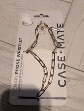 Case-Mate Phone Charm with Champagne Link Chain - Detachable Lanyard, Hands-Free