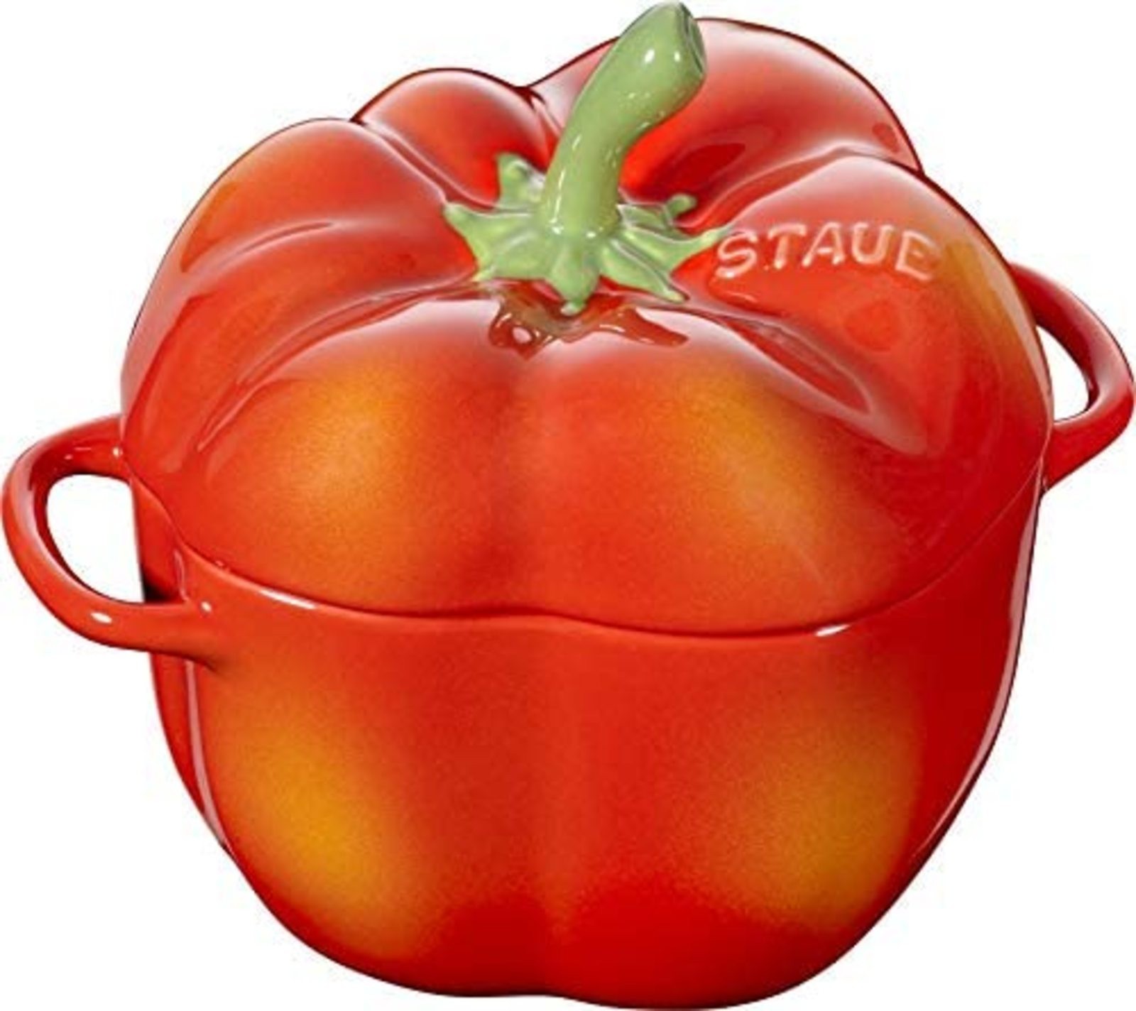 Staub paprika cocotte 12cm orange ceramic heat resistant pottery microwave F/S