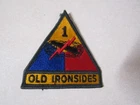 MILITARY PATCH WW2 ERA OR LATER US ARMY 1ST ARMORED DIVISION OLD IRONSIDES