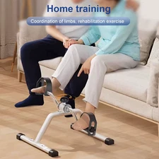 Folding Portable Arm Leg Exercise Bike with Adjustable Resistance under Desk 
