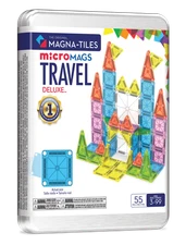 MAGNA-TILES® microMAGS Travel Set Deluxe 55-Piece Magnetic Construction Set