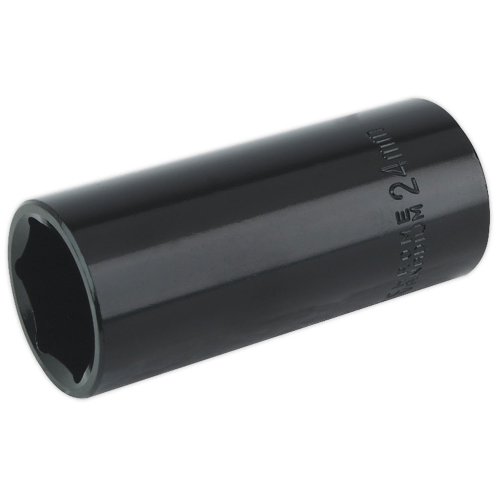 Sealey Impact Socket 24mm Deep 1/2""sq Drive